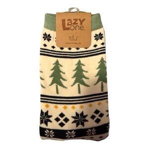 Lazy One Green and Black Festive Socks